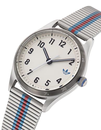 Image of adidas Stainless Steel Analog White Dial Silver Strap Unisex's Watch-Aosy240462I