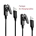 2Pack Charging Cable Compatible with Garmin Lily/Lily2/Approach S20/G10 Forerunner 235/35/64/230/630/645/645 Music/735XT/Vivomove HR Watch（120cm+120cm）