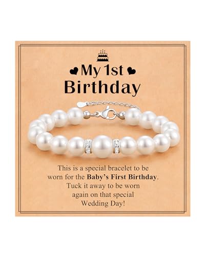 UPROMI First Birthday Gifts for Girls Bracelet