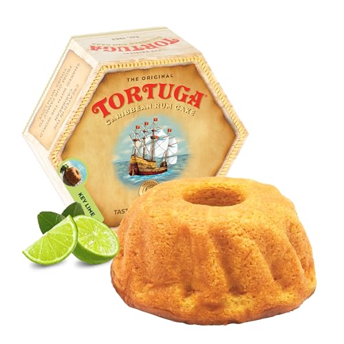 TORTUGA Caribbean Key Lime Rum Cake - 16 oz Rum Cake - The Perfect Premium Gourmet Gift for Gift Baskets, Parties, Holidays, and Birthdays