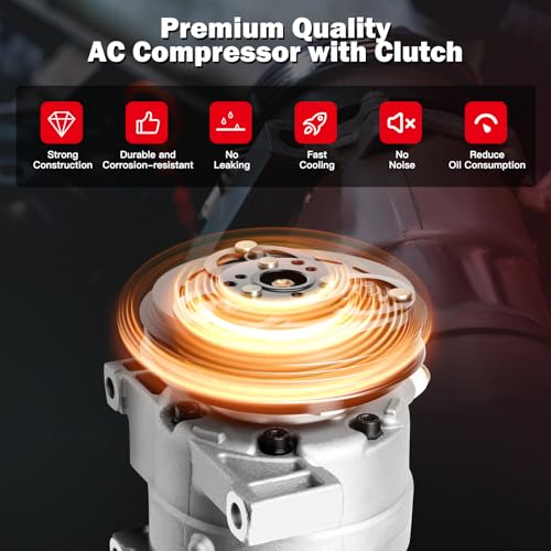 Image of CCIYU Air Conditioning Compressor for Subaru Impreza for Saab 9-2X 2.5L