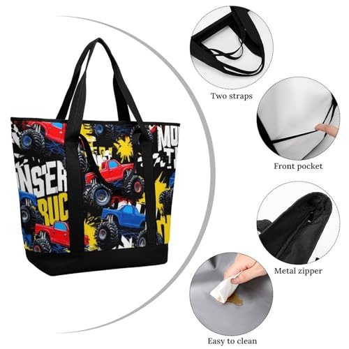 Women's Oversized Thermal Tote Bag Insulated One Shoulder Shopping Carrier3