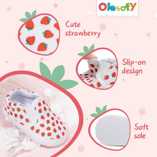 Image of Infant Baby Boys Girls Canvas Sneaker Toddler Slip On Anti Skid Newborn First Walkers Candy Shoes for 0-18 Months