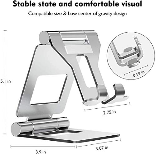 Licheers Adjustable Tablet Stand, Ipad Stand, Desk Phone Holder Stand Dock For Ipad Pro 9.7, 10.5, 12.9 Air Mini 4 3 2, Iphone 14 13 12 11 Pro Max, Samsung Galaxy, Surface, Kindle, E-Reader #TOP1