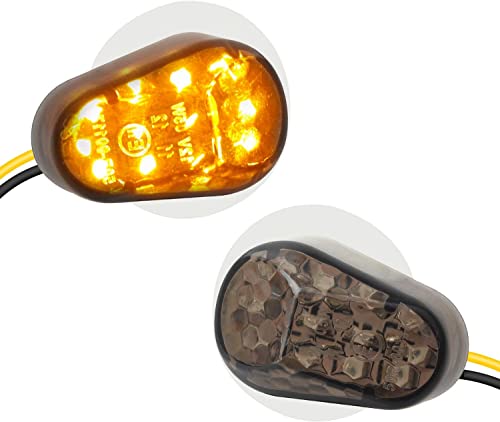 Image of TRP TRADERS Turn Signal LED Indicator Light Compatible for Yamaha R15, R15 V1, R15 V2, YZF R1, YZF R3, YZF R15 Honda Kawasaki Suzuki (Amber) - Pack of 2