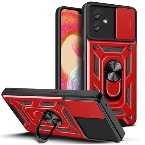Krkis Shock Proof with Slide Camera Cover for Motorola Moto G54, Kickstand in-Built | 360 Degree Protection Back Case Cover for Motorola Moto G54 5G- Red (B0CKXXX9Q8) Amazon Price History, Amazon Price Tracker