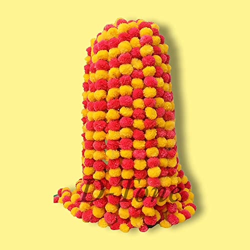 D-tone-Decorative-Marigold-Garland-Mala-Artificial-Flower-Genda-Phool-5-Feet-Long-for-Decoration-Home-Wedding-Festivals-Durga-Pooja-Diwali-Ganesh-Chaturthi