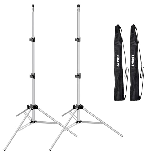 Trépied de 2,1m EMART argenté avec sac pour studio photo et éclairage