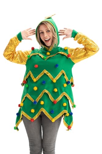 Unisex Damen Herren Weihnachtspullover Strickjacke mit hässlichem Weihnachtspulli, gestrickt Santa Rocks Funny Ugly Pullover für Damen Herren L