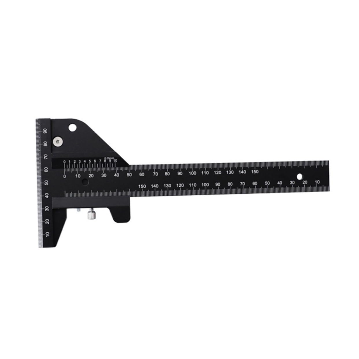 Marking Ruler for Woodworking Aluminum Alloy Carpentry Tool Easy to Use Measuring Ruler Marking Essential for Woodworkers