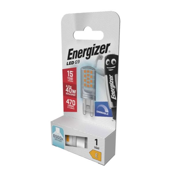 Energizer S29830 LED G9 470lm 4.2W 6500K (Daylight) Dimmable - Box of 1