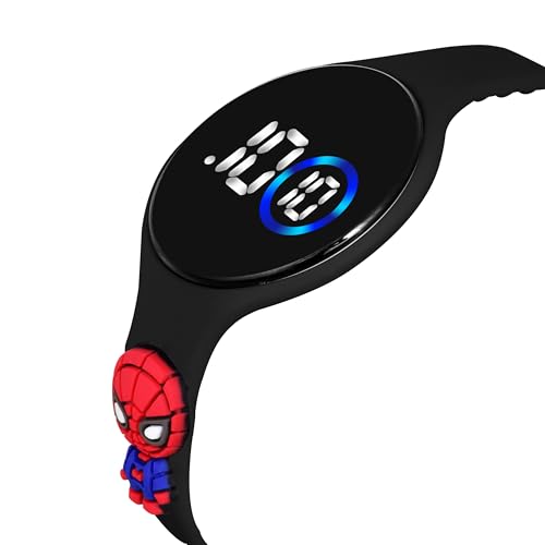 Image of GOLDENIZE FASHION Waterproof Digital LED Slim Round and Square Touch Colourful Display Wrist Watch for Boys & Girl's Stylish Kids Birthday Gift Digital Watch Combo of 2 Watches