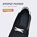 Buyrew Loafers for Women Comfort Slip On Walking Shoes Knit Dressy Comfortable Business Casual Work Flats Black 6