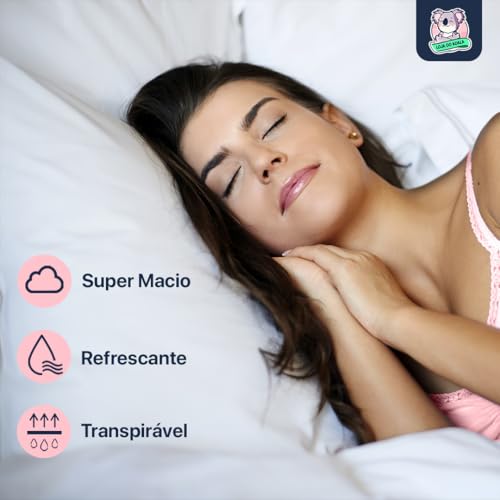 Jogo de Lençol 400 Fios Super Macio e Respirável 3 peças Anti-Rugas Toque de Hotel (Queen, Branco)