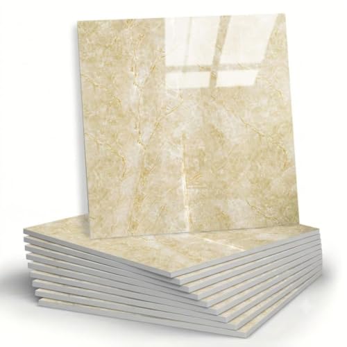 Image of WALLVEAR UV Marble Wall Panel 2x2 Ft PVC High Gloss Sheet, Pack of 8