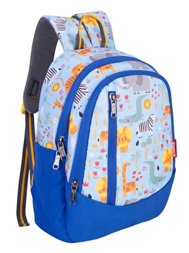 Image of COSMUS TINY TOTS ANIMO Printed School Bag 20L - 16 inches Kids Backpack ideal for Boys and Girls of Age Group 2-5 yrs | Student Casual Daypacks