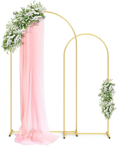 Pureegg Arch Backdrop Stand Set Metal Set of 2 7.2 ft and 6 ft
