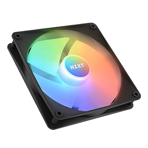 Image of NZXT F140 RGB Core - 140mm Hub-Mounted RGB Fan - 8 Individually-Addressable LEDs - Semi-Translucent Blades - High Static Pressure & Airflow - Quiet Operation - PWM Control - CAM Software - Black