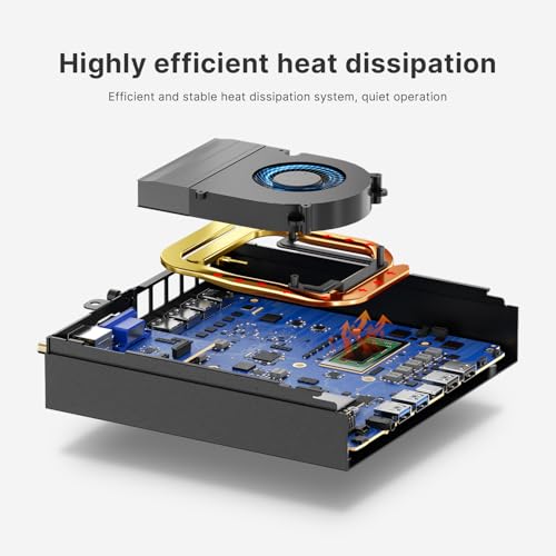 Image of A2 Mini PC Workstation PC with VGA Port | Core i9 13900HK(Up to 5.4GHz) | 32GB DDR5 1TB NVMe PCIe4.0x4 SSD | 11 Pro OS | 2.5GbE | USB C | WiFi 6E | BT 5.2| Home Business Mini Computers