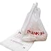 TashiBox Shopping Bags/Thank You Bags/Reusable and Disposable Grocery Bags - Measures 11.5" X 6.25" X 21", 15mic, 0.6 Mil (1000)