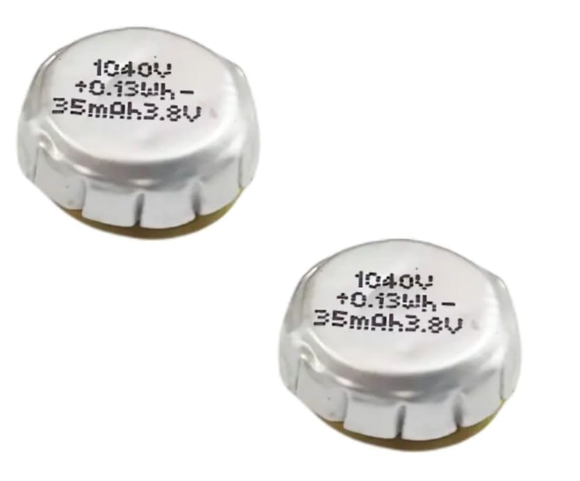 3.7V 35mAh Li-Po Rechargeable Battery 4R 1054 for TWS Earbuds Replacement | Compact Size, Reliable Performance (Pack of 2)-image-29