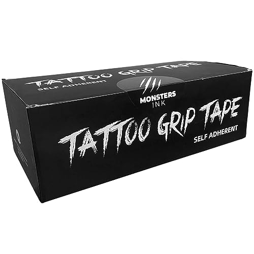 Monsters Ink Tattoo Grip Tape, Wrist Tape & Vet Wrap, Cohesive Bandage Wrap, Tattoo Wrap (5cm x 4.5m Box of 36) - Image 2