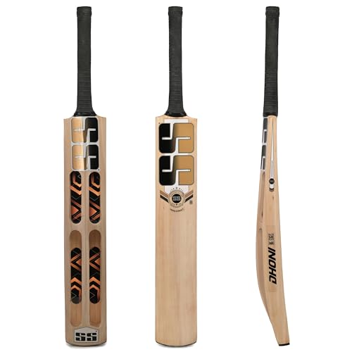 SS Cricket DHONI Strike 7 Premium Kashmir Willow Leather...