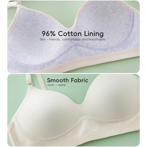 Teen Bras for Girls Ages 12-14-16-18 Years Old Big Kids Training Bra Bralettes for Women Ladies,Adjustable Straps4