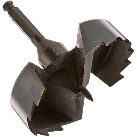 Drill America DMS70-3080 Carbon Steel Self Feed Bit, Polished Finish, Spiral Flute, 4-5/8" Size (Pack of 1) Cover