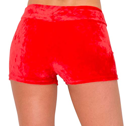 Image of ALWAYS Velvet Shorts - High Waist Stretch Velour Mini Shorts for Dance, Yoga, Casual Wear