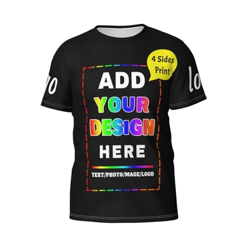 Custom T Shirts Design Your Own Front and Back Printed Tee Picture Shirts for Men/Women Personalized Gift T Shirt2