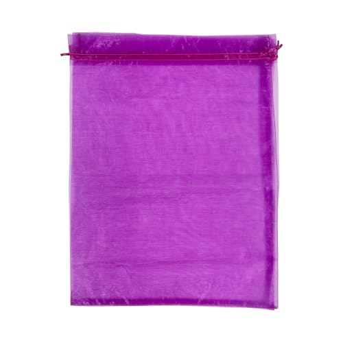 Sacs cadeaux en organza rose rouge pochette tissu XL cordon serrage anniversaire