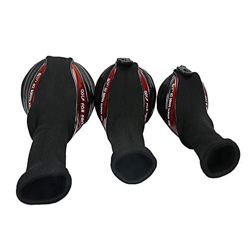 Tongina PU Couro Golf Club Cabeça Capas, Crânio À Prova D' Água Motorista Fairway Woods Long Neck C