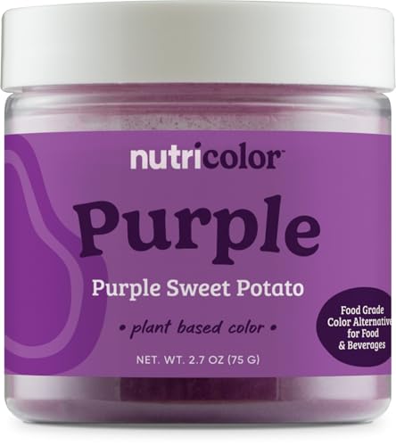 Nutricost Purple Plant Based Food Coloring From Purple Sweet Potato Powder (75 Servings) - Nutricolor Color Alternative For Food & Beverages