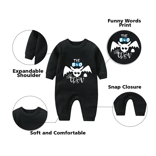 YSCULBUTOL Baby Twins Bodysuits Boo Outfit Halloween Shirts Unisex Cute Twins Matching Halloween Clothes2