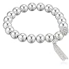 NINE-WEST-Womens-Stretch-Tassel-Bracelet-Silver