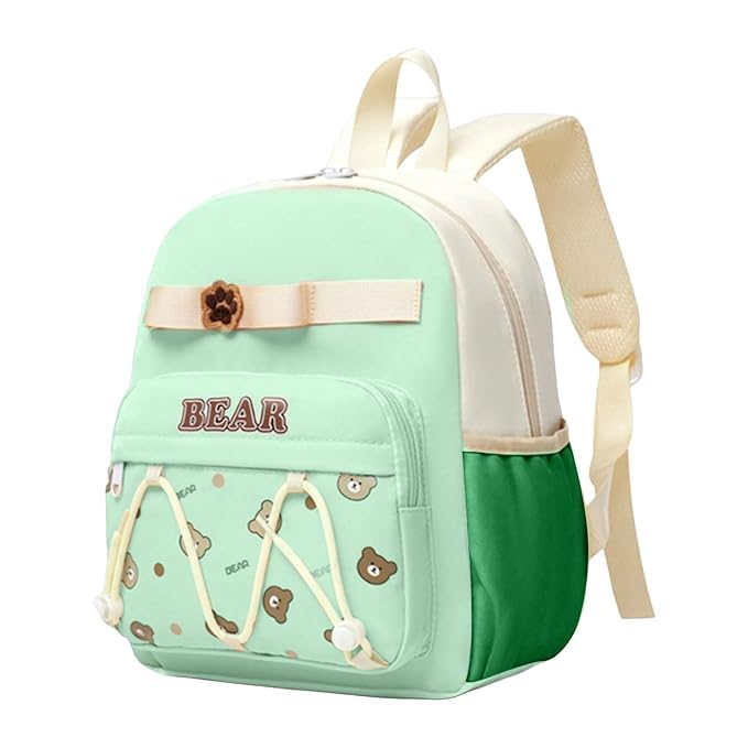 prime deals Cute Bee with Bear Theme Backpack for Kids Girls Boys Toddler Backpack Preschool Nursery Travel Bag Picnic Bag, 32 x 26 x 13 cm-picture-30