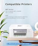 LC501XL Remplacement de cartouches d'encre compatibles pour frère LC501XL LC501 LC 501 Cartouches d'encre MFC-J1360DW MFC-J1410DW MFC-J1260W Imprimante(B/C/M/Y, 4 Boîtes)