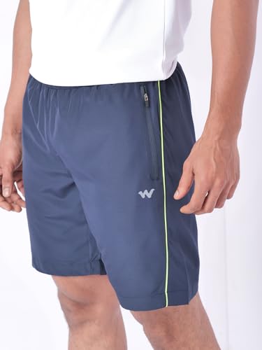 Image of Wildcraft Men's Solid Regular Fit Shorts| Mid Waist with Adjustable Drawcord