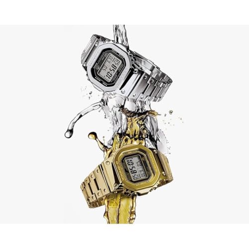 Image of Casio G-Shock GMW-B5000D-1 Connected Tough Solar Stainless Steel Watch GMWB5000D-1 GMW-B5000D-1CR