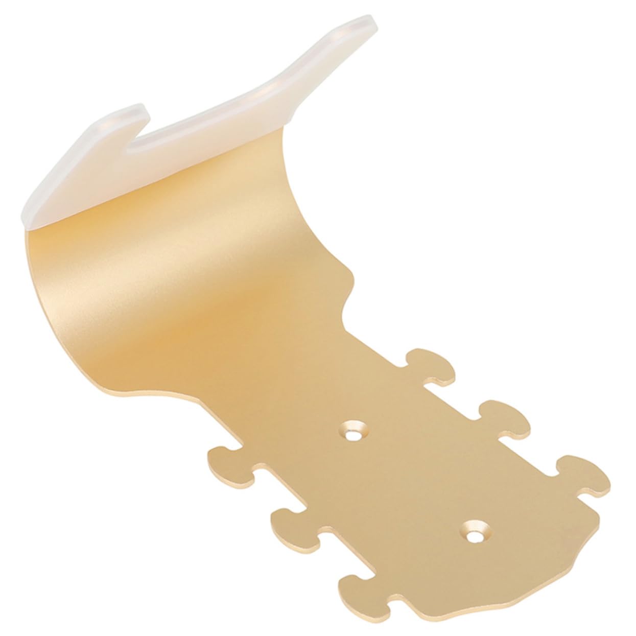 Gancio da Parete per Chitarra in Metallo Oro, Supporto Singolo | Rivestimento in Silicone, Installazione Semplice senza Forare, Stabilità Potenziata e Portata Rinforzata