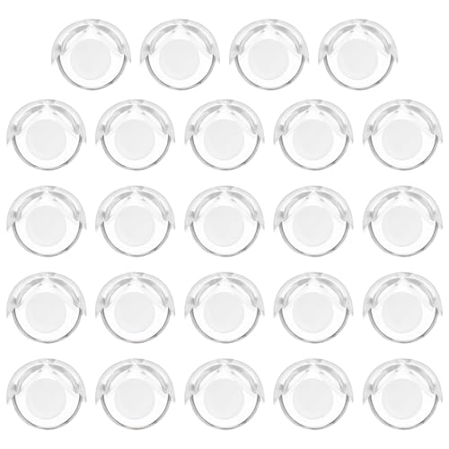 Image of MECCANIXITY 24 Pack Soft Corner Protector, PVC Round Table Corners Guards for Furniture Corner & Edge Safety Bumpers, Clear
