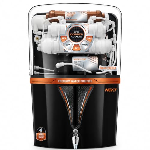 Image of Mclord Aqua Fresh Black Nexa Water Purifier | Advanced RO + UV + ORC Copper Purification | High TDS Membrane | 12L Storage Tank | 20 LPH Fast Purification | 1 Year Warranty*