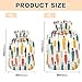 Art Stick Figures Cute Light Color hot Waterbottle with Soft Cover, 1L Warm Compress for Hot and Cold Therapies,Arthritis,Bolsa para cólicos menstruales