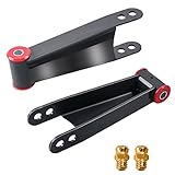 Piodelo 2-3 Inch Suspension Rear Drop Lowering Shackles Kit Compatible with 2001-2010 Chevy Silverado GMC Sierra 1500HD 2500HD 3500HD 2WD 4WD Replace 410730 (2PCS)