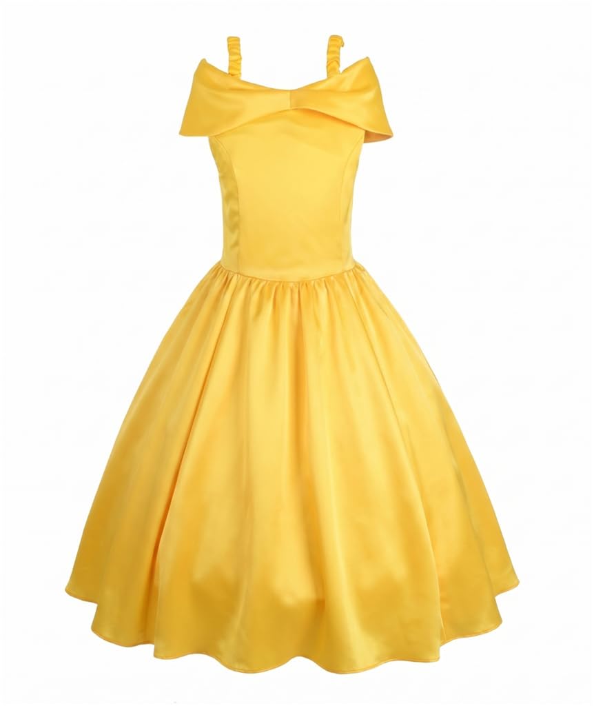 Lito Angels Gold Princess Gown Costume, World Book Day, Age 18-24 Months