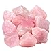 Rose Quartz Raw Crystals and Healing Stones, Natural Rocks for Tumbling and DIY Raw Stones and Crystals (1 Piece)