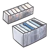 [Diseño único] El organizador de ropa adopta un diseño de ventilación de malla para garantizar que la ropa esté limpia y ordenada cuando se almacene y que no haya olores extraños. Hay varios compartimentos para clasificar y organizar sus pertenencias y organizar su espacio vital.