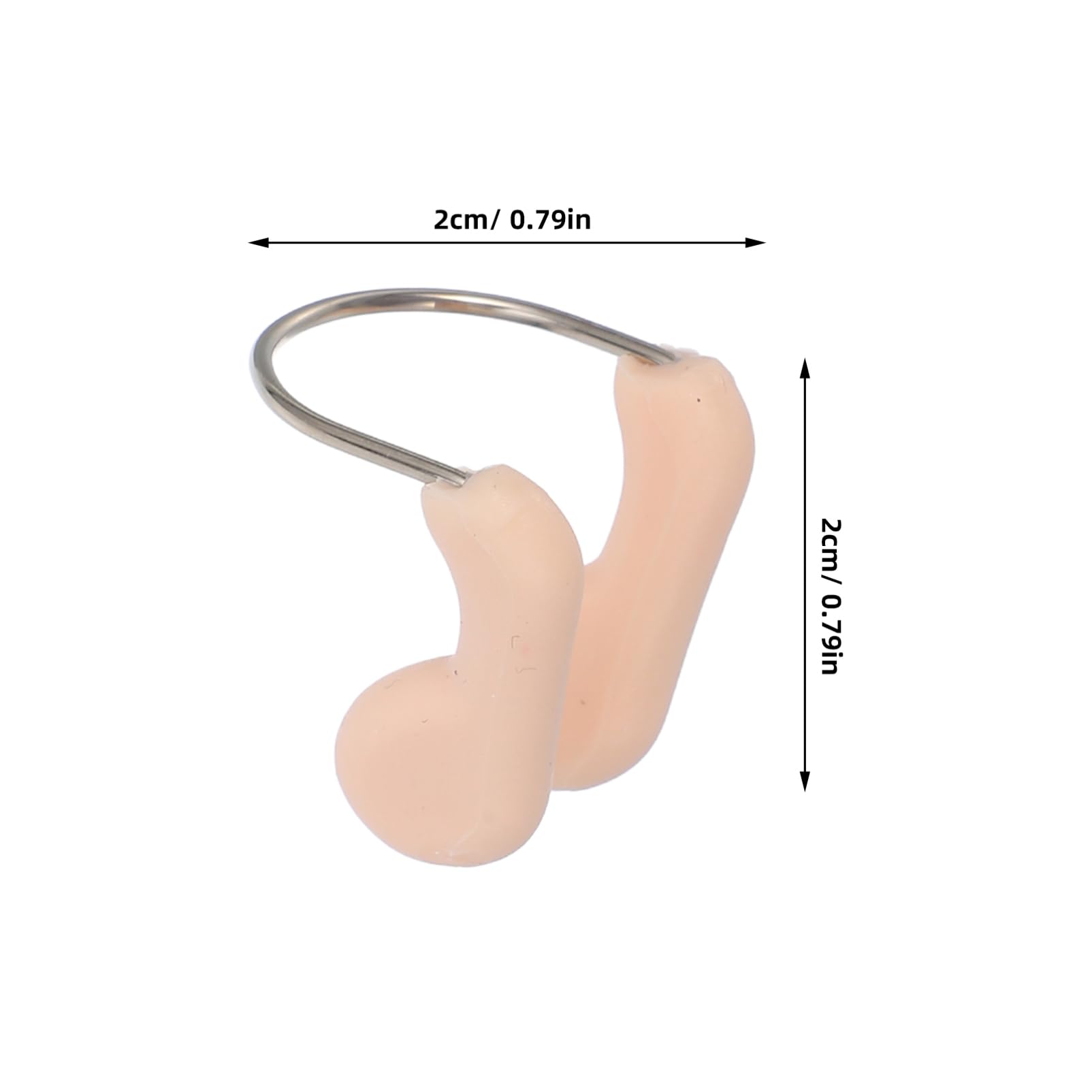 Toyvian Nasello da Nuoto Nuotatori Tipo Clip di Protezione del Naso Nasale Protettore Pincher Naso per Il Nuoto Stringinaso Impermeabile Nasello Nuoto Beige