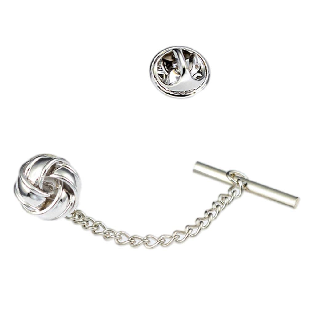 merishopp Mens Tie Tack Pins Collar Pin Brooch Lapel Pin For Valentine'S Day Gift Silver-picture-22